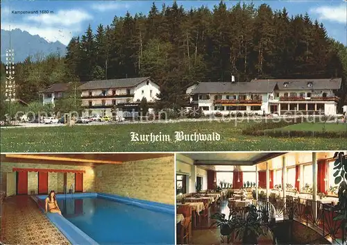Feldwies Kurhotel Buchwald Kampenwand Hallenschwimmbad Kat. uebersee Chiemsee