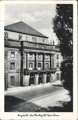 Bayreuth Markgraefliches Opernhaus Kat. Bayreuth