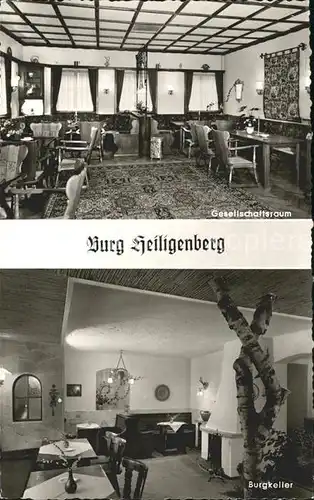 Gensungen Burg Heiligenberg Gesellschaftsraum Burgkeller Kat. Felsberg