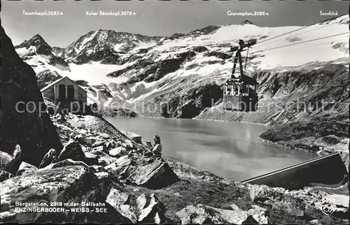 Uttendorf Salzburg Enzingerboden Weiss See Tauernkogel Kalser Baetenkopf Granatspitze Sonnblick Luftseilbahn Kat. Uttendorf