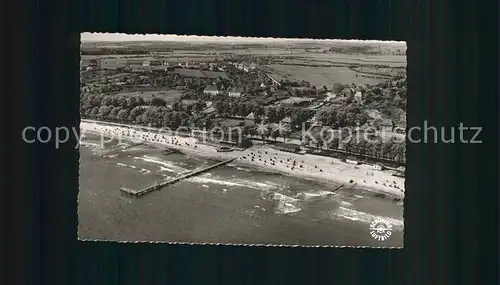 Eckernfoerde Fliegeraufnahme Strand Kat. Eckernfoerde