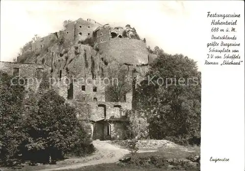 Hohentwiel Festungsruine Eugenstor  Kat. Singen (Hohentwiel)