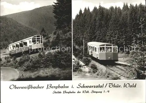 Oberweissbach Bergbahn Schwarzatal  Kat. Oberweissbach