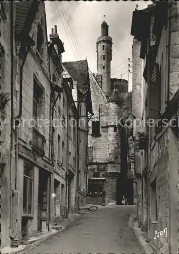 Chinon Indre et Loire Maison mourut Richard Coeur Lion Tour Horloge Kat. Chinon