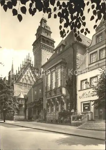 Zeitz Rathaus gotische Giebel Kat. Zeitz