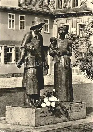 Weimar Thueringen Albert Schweizer Denkmal Kat. Weimar