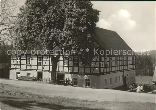 Sosa Erzgebirge Gasthaus Ortsteil Riesenberger Haeuser Kat. Sosa