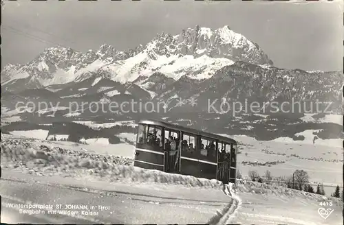 St Johann Tirol Bergbahn Wildem Kaiser Skispuren Kat. St. Johann in Tirol