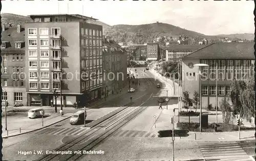 Hagen Westfalen Emilienplatz Badstrasse Kat. Hagen