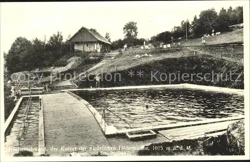 Hoechenschwand Hotel Alpenblick Schwimmbad  Kat. Hoechenschwand