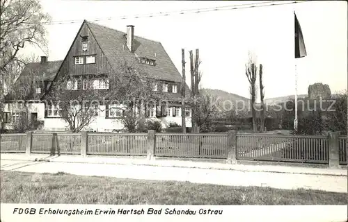 Bad Schandau Ostrau FDGB Erholungsheim Erwin Hartsch  Kat. Bad Schandau