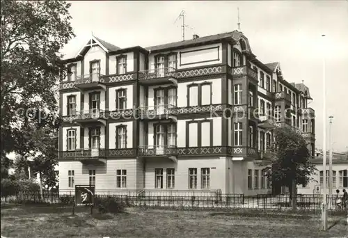 Ahlbeck Ostseebad FDGB Erholungsheim Kurt Buerger Kat. Heringsdorf Insel Usedom