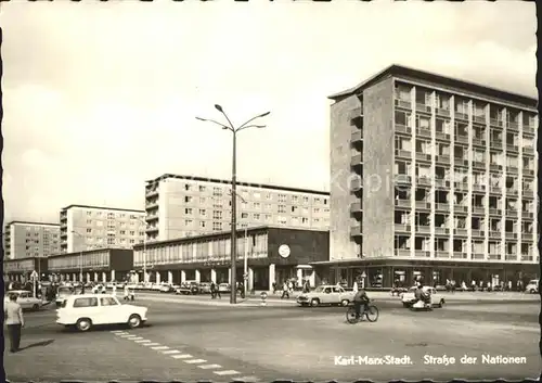 Karl Marx Stadt Strasse Nationen Kat. Chemnitz