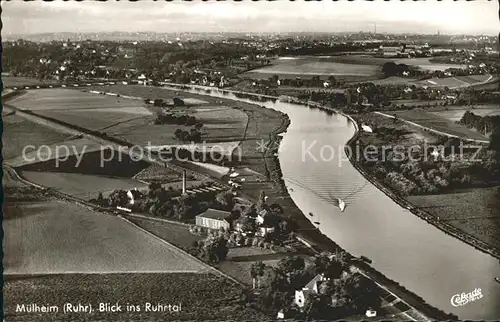 Muelheim Ruhr Fliegeraufnahme Kat. Muelheim an der Ruhr