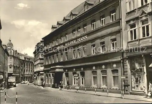 Annaberg Buchholz Erzgebirge Hotel Wilder Mann Kat. Annaberg
