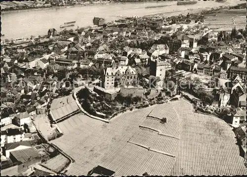 Bingen Rhein Fliegeraufnahme Burg Klopp Kat. Bingen am Rhein