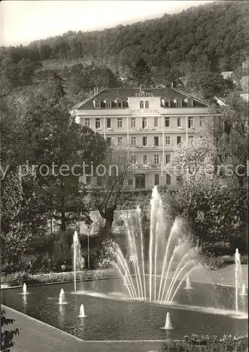 Bad Kissingen Hotel Bristol Rosengarten Springbrunnen Kat. Bad Kissingen