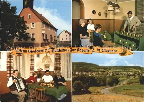 Marborn Gasthaus Pension Zur Kapelle Glockenwirt Kat. Steinau an der Strasse