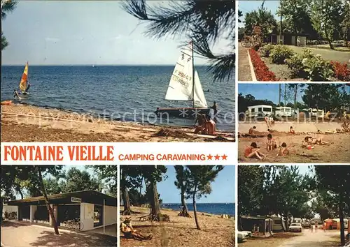 Andernos les Bains Fontaine Vieille Camping Segelboot Kat. Andernos les Bains