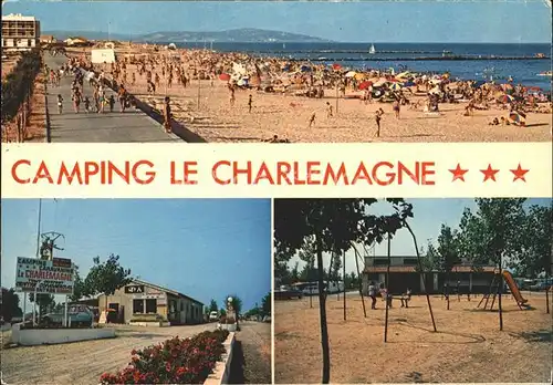 Marseillan Herault Camping Le Charlemagne Kat. Marseillan