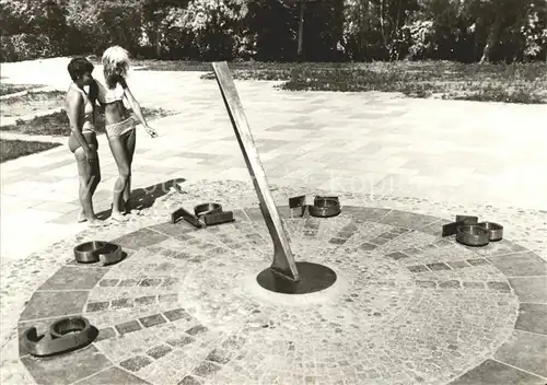 Heringsdorf Ostseebad Usedom Sonnenuhr Kat. Heringsdorf