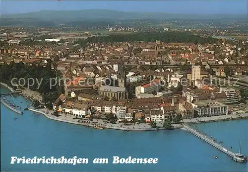Friedrichshafen Bodensee Fliegeraufnahme Altstadt am See Kat. Friedrichshafen