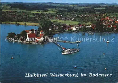 Wasserburg Bodensee Fliegeraufnahme Halbinsel Kat. Wasserburg (Bodensee)