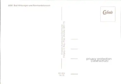 Bad Wildungen Fliegeraufnahme mit Reinhardshausen Kat. Bad Wildungen