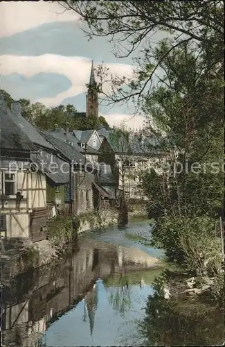 Berleburg Bad Partie an der Odeborn Kat. Bad Berleburg