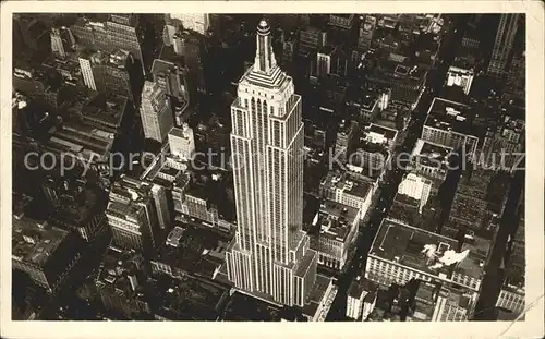 New York City Fliegeraufnahme Empire State Building / New York /