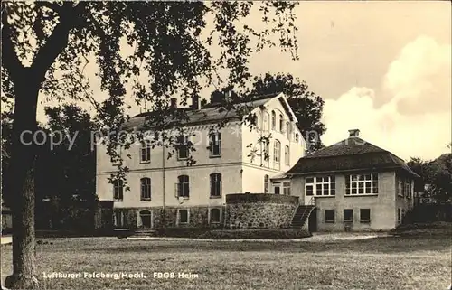 Feldberg Mecklenburg FDGB Heim Kat. Feldberger Seenlandschaft