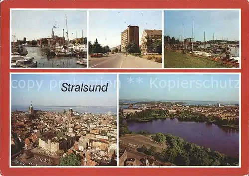 Stralsund Mecklenburg Vorpommern Hafen Heinrich Heine Ring Kat. Stralsund