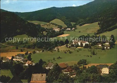 Glottertal Fliegeraufnahme Kurklinik Glotterbad Kat. Glottertal Schwarzwald