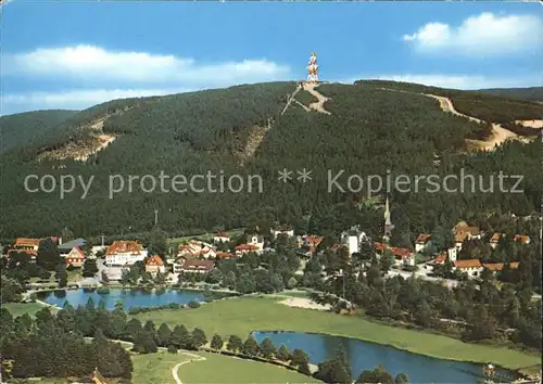 Hahnenklee Bockswiese Harz Fliegeraufnahme Kat. Goslar