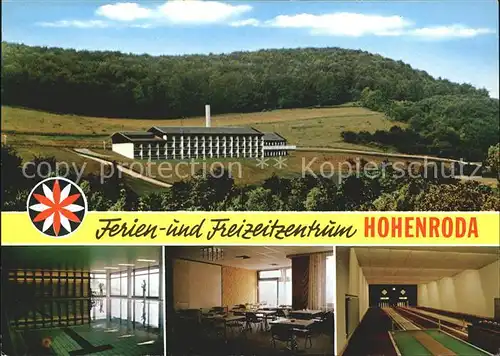 Hohenroda Hessen Ferienzentrum Kegelbahn Schwimmbad Kat. Hohenroda