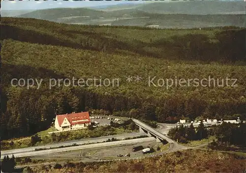 Rimberg Bad Hersfeld Fliegeraufnahme Autobahn Rasstaette Kat. Bad Hersfeld