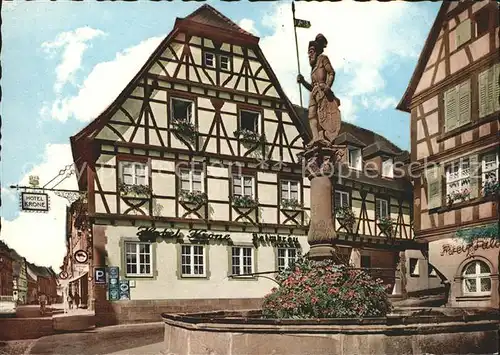 Breiten Wangen im Allgaeu Marktplatz mit Brunnen Fachwerk Kat. Wangen im Allgaeu