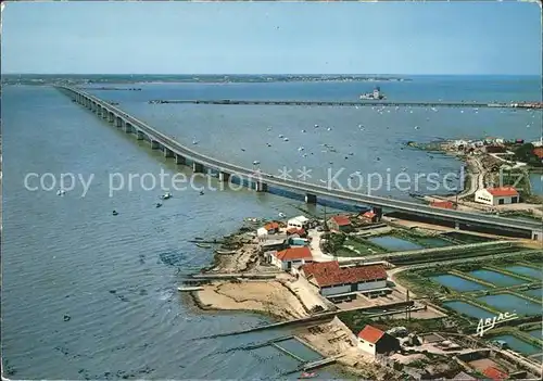 Poitou Charentes Oleron Viadukt Fliegeraufnahme Kat. Poitiers