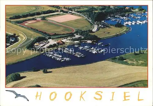 Hooksiel Nordseebad Fliegeraufnahme Hafen Kat. Wangerland
