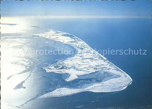 Sylt Fliegeraufnahme Insel im Winter Kat. Sylt Ost