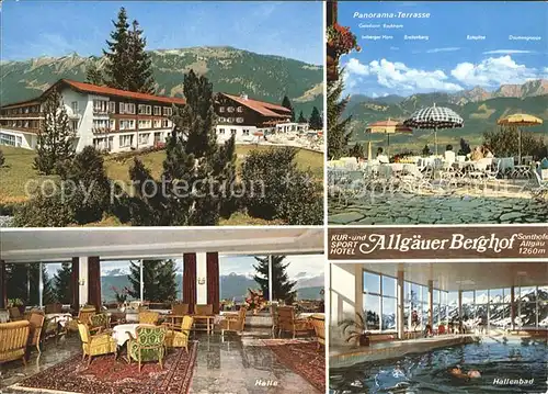 Sonthofen Oberallgaeu Kur  und Sporthotel Allgaeuer Berghof Kat. Sonthofen