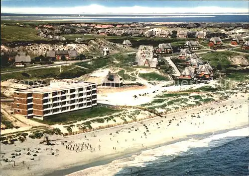 List Sylt Fliegeraufnahme mit Strand Kat. List