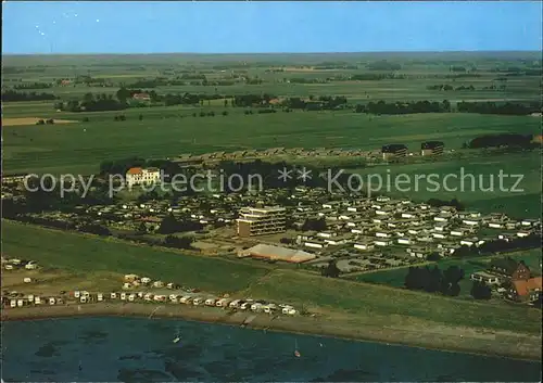 Tossens Nordseebad Fliegeraufnahme mit Camping Kat. Butjadingen