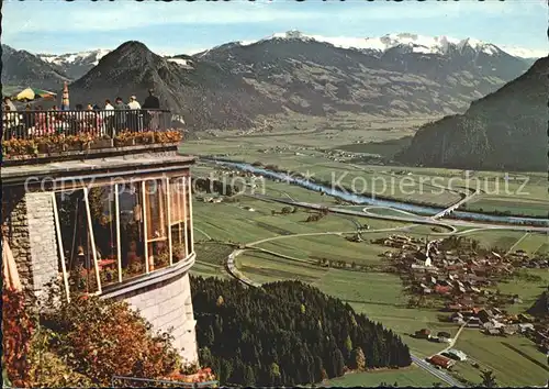 Wiesing Tirol Blick von Kanzelkehre Inntalautobahn Kat. Wiesing Schwaz