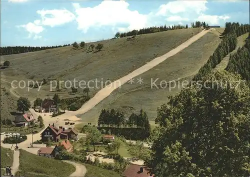 St Andreasberg Harz Matthias Schmidt Berg mit Sandbahn fuer Sommerskilauf Kat. Sankt Andreasberg