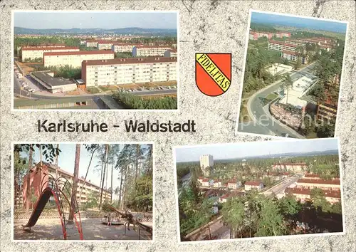 Waldstadt Karlsruhe Wohnueberbauung Spielplatz Kat. Karlsruhe