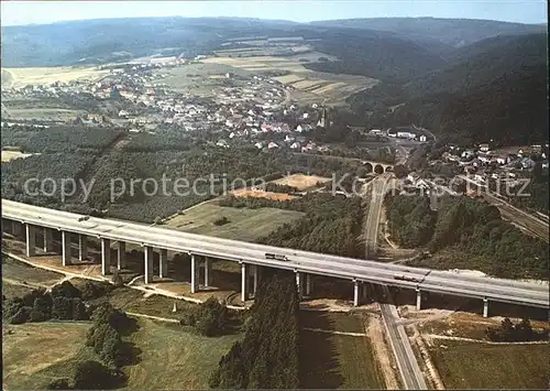 Nonnweiler Fliegeraufnahme mit Autobahnbruecke Kat. Nonnweiler