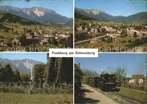 Puchberg Schneeberg Dampflok Schneebergbahn Kat. Puchberg am Schneeberg