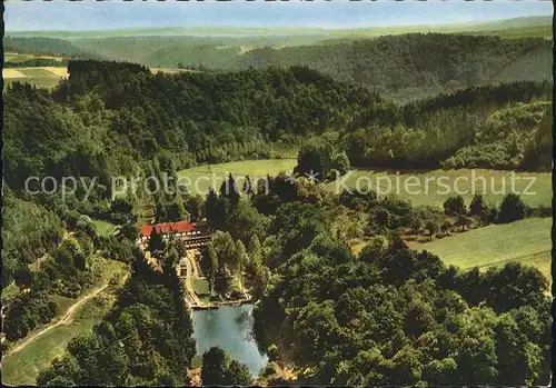 Manderscheid Eifel Hotel Cafe Heidsmuehle Fliegeraufnahme Kat. Manderscheid