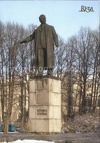 Riga Lettland Denkmal Peteris Stucka Kat. Riga